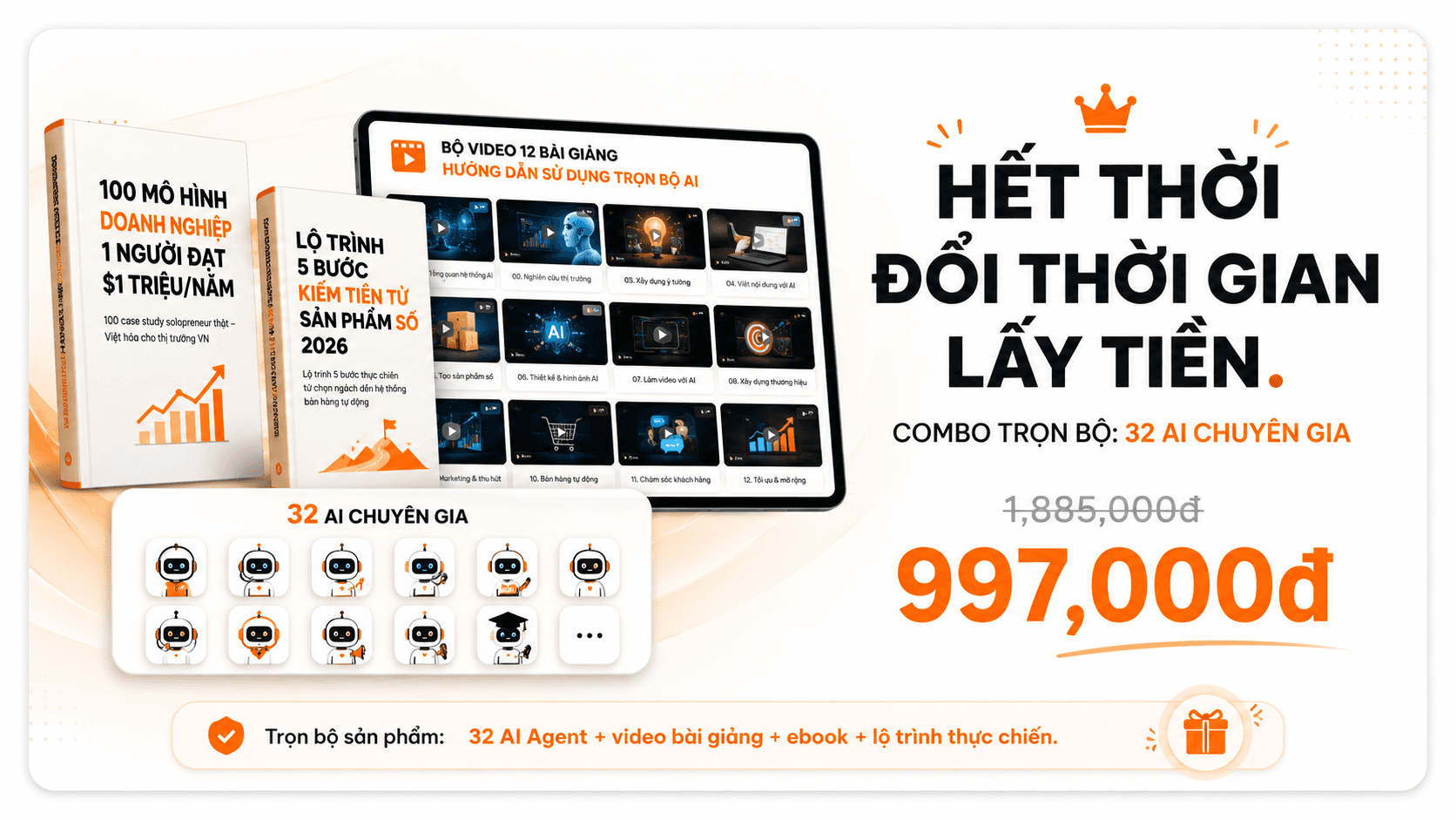 32 AI Chuyên Gia — Mỗi Agent một chuyên môn, phối hợp như đội ngũ Sales & Marketing chuyên nghiệp chạy 24/7