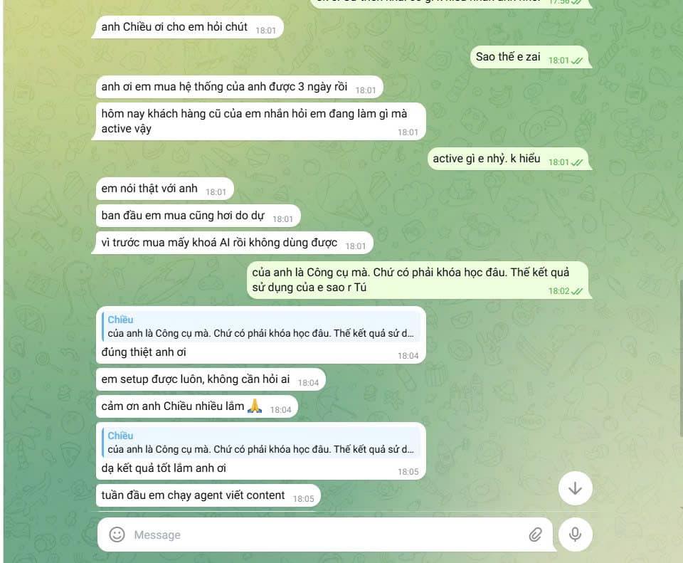 Trước mua khoá AI không dùng được. Cái này là công cụ — setup được luôn, không cần hỏi ai.