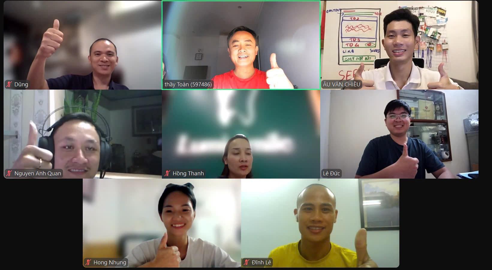 Đào tạo Marketing cho thầy Toàn và đội ngũ.