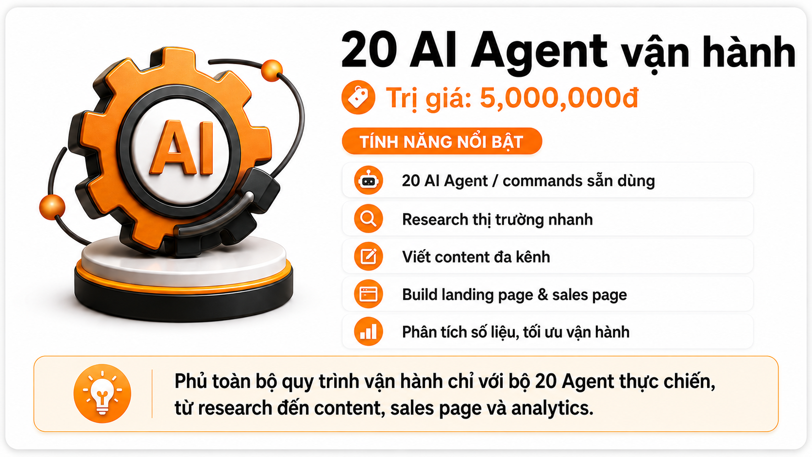 20 AI Agent vận hành