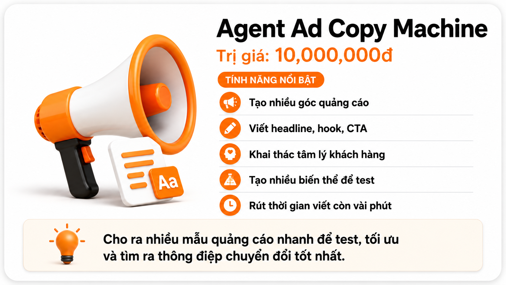 Agent Ad Copy Machine