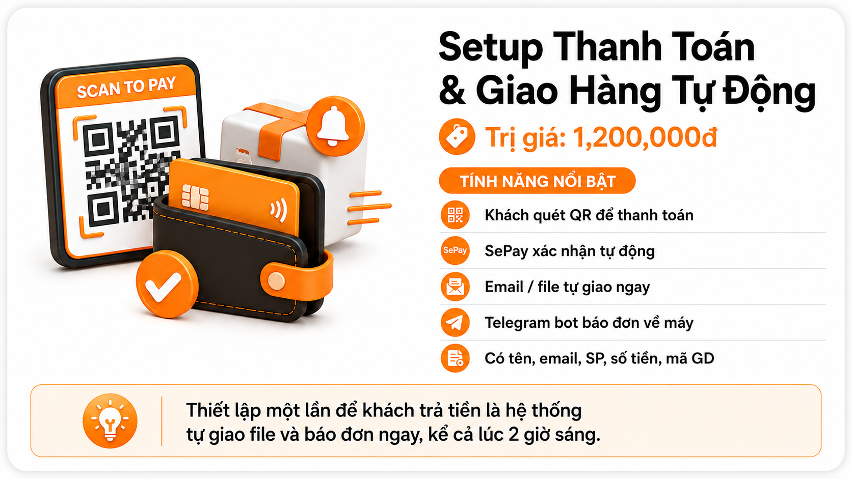 Setup Thanh Toán & Giao Hàng Tự Động